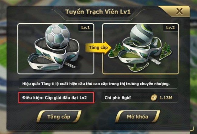 Nâng cấp nhân vật