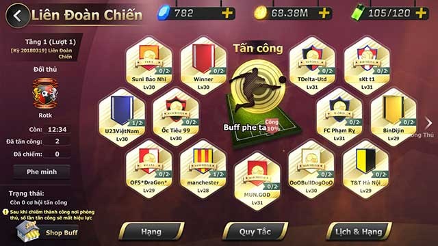 Tính năng Liên đoàn chiến