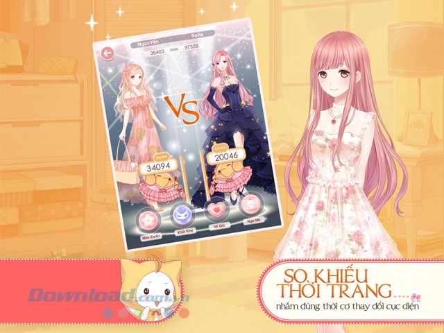 Thỏa sức so khiếu thời trang cùng bạn bè ngay trong Ngôi sao thời trang.