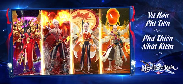 Hóa thân vào một trong 4 môn phái: Toàn Chân, Thiếu Lâm, Thúy Yên, Tinh Túc.