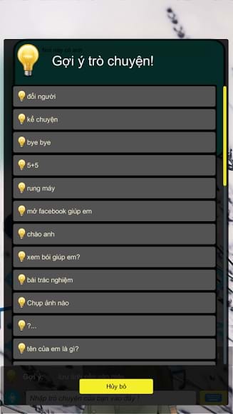 Gợi ý trò chuyện với Nguoi Yeu Ao