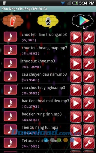 Nhạc chuông Tết 2013 for Android