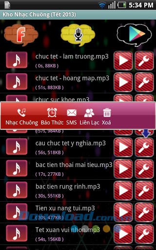 Nhạc chuông Tết 2013 for Android
