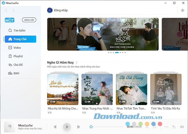 Tải NhacCuaTui cho PC - Nghe nhạc online miễn phí