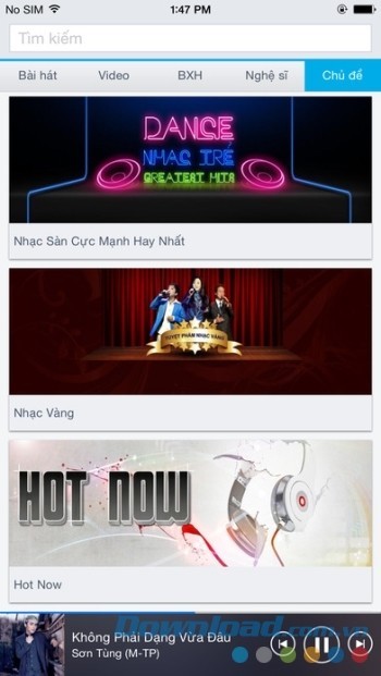 Phân loại theo chủ đề giúp bạn dễ dàng tìm kiếm bài hát yêu thích