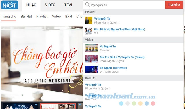 Tìm kiếm nhạc