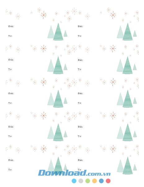 Nhãn quà tặng cho kỳ nghỉ