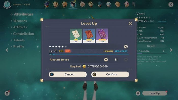 Genshin Impact: Hướng dẫn tăng cấp nhân vật nhanh chóng