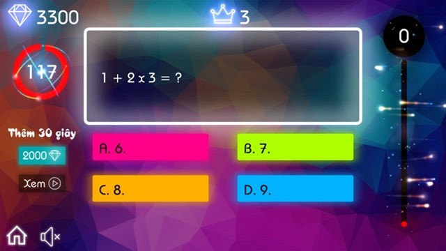 Giao diện game Nhanh Hơn Chớp