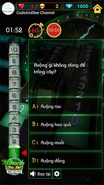 Game Nhanh Như Sét mang tới kho câu hỏi đa dạng, phong phú