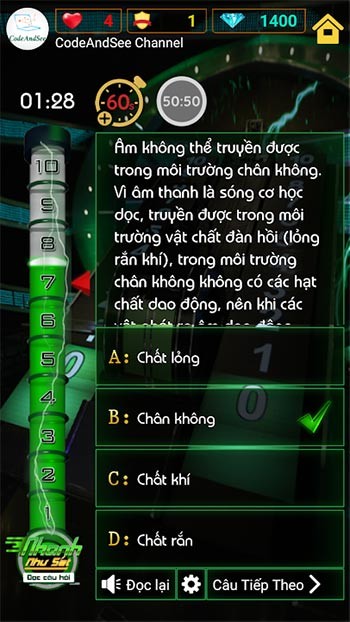 Giải thích câu hỏi trong Nhanh Như Sét