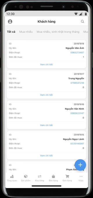 Thông tin khách hàng