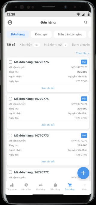 Thông tin bán hàng