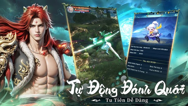 Tự động đánh quái - Tu tiên dễ dàng