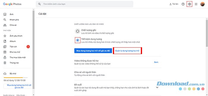 Giải phóng dung lượng Google Photos: Hướng dẫn chi tiết