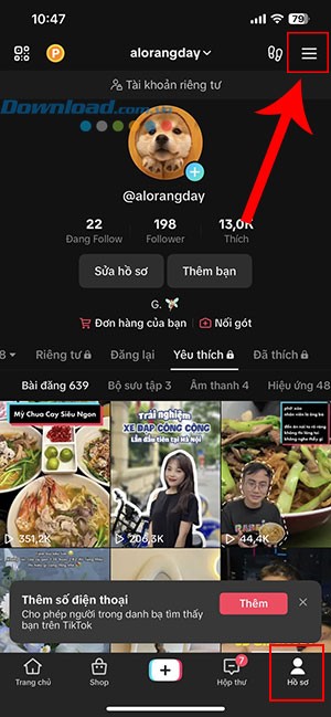 Cách Lấy Link Tài Khoản TikTok Cá Nhân