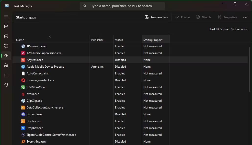 Tắt app khởi động cùng Win