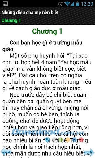 Những điều cha mẹ nên biết for Android