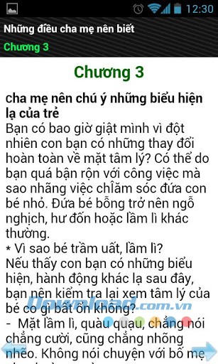 Những điều cha mẹ nên biết for Android