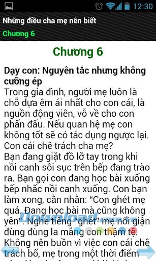 Những điều cha mẹ nên biết for Android