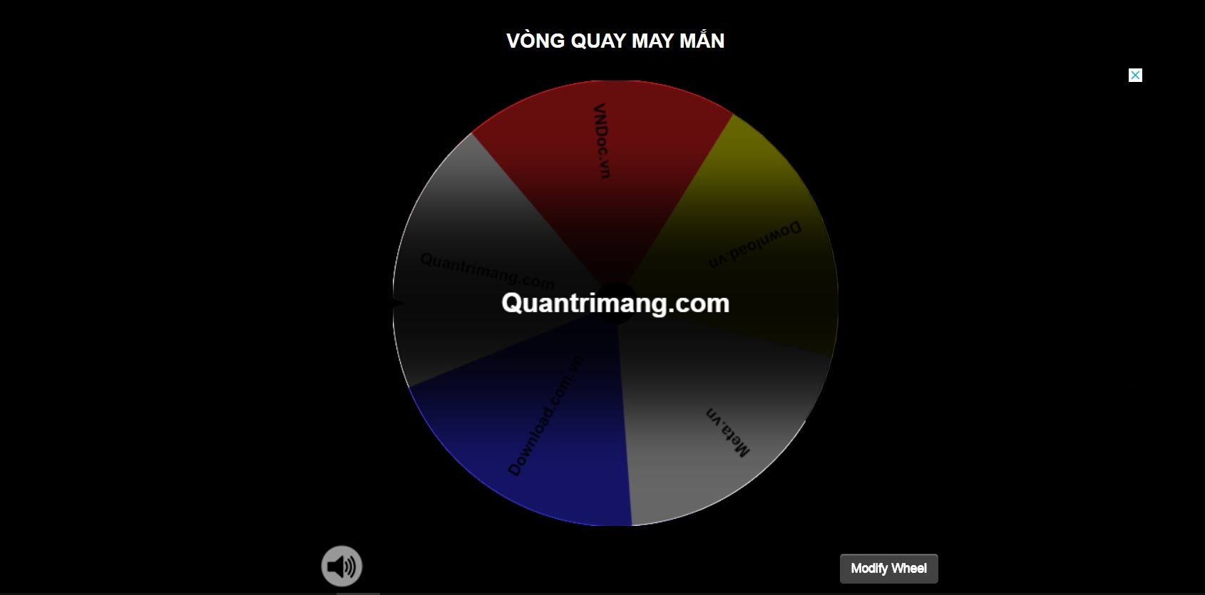 Web tạo vòng quay tên