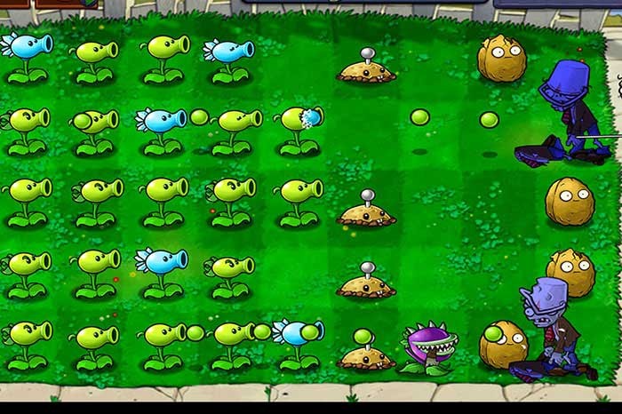 Trồng cây có kế hoạch để chống lại zombie xuất hiện ở bất kỳ hàng nào