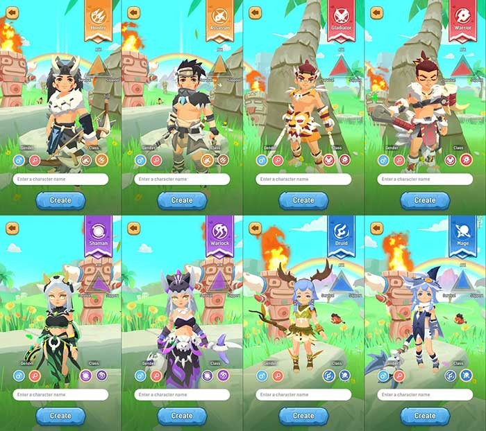 Một số nhân vật trong Ulala: Idle Adventure