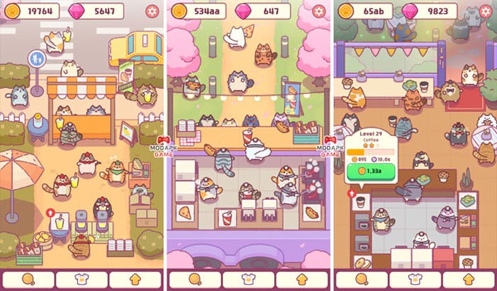 Game mô phỏng quản lý nhà hàng với các chú mèo dễ thương - Cat Snack Bar