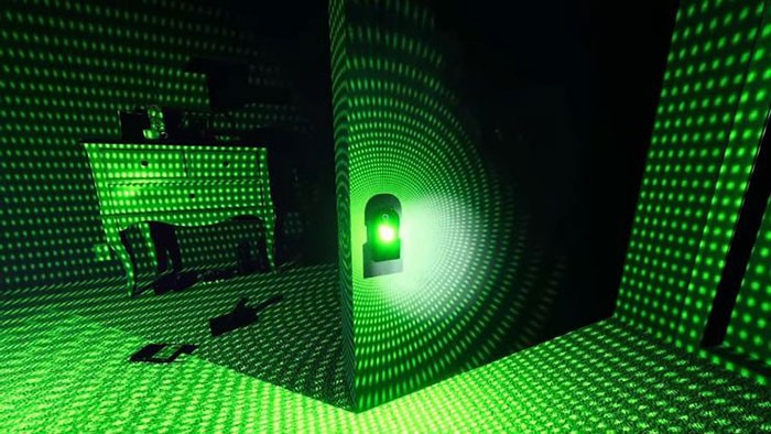 Máy chiếu các chấm xanh giúp thu thập bằng chứng về sự xuất hiện của hồn ma