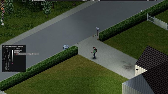 Xé quần áo để làm băng gạc trong giai đoạn đầu của trò chơi, khi chưa tìm được vật tư y tế