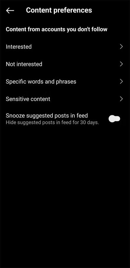 Cấu hình Instagram