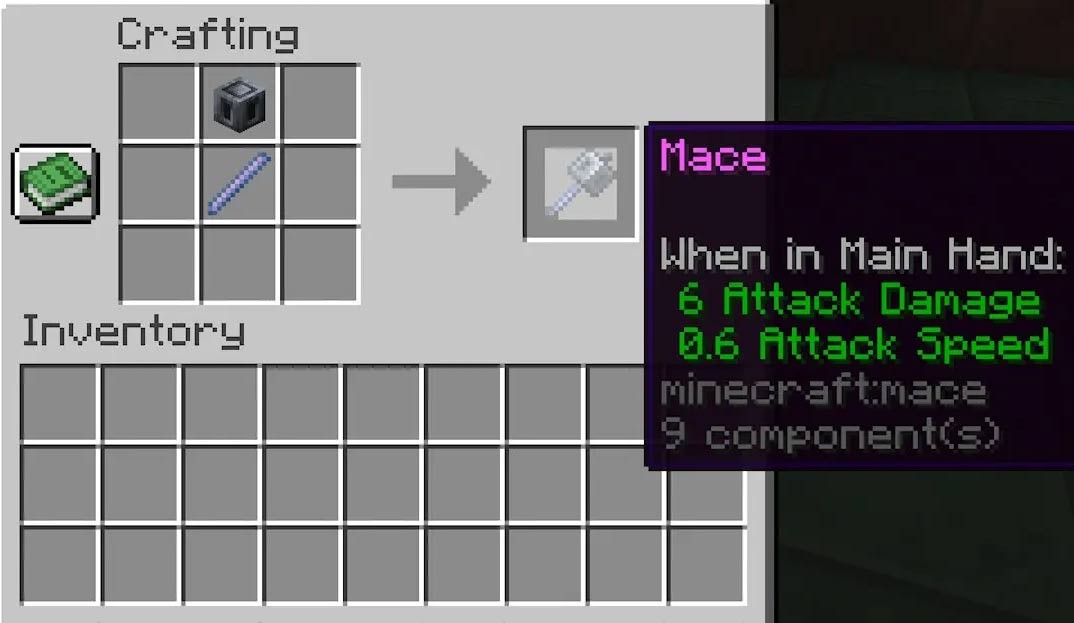 Chế tạo Mace trong Minecraft