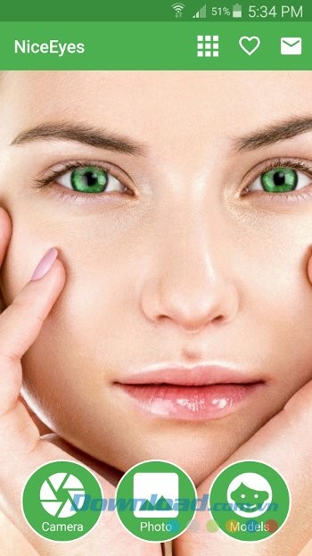 Thay đổi màu mắt cho ảnh với NiceEyes