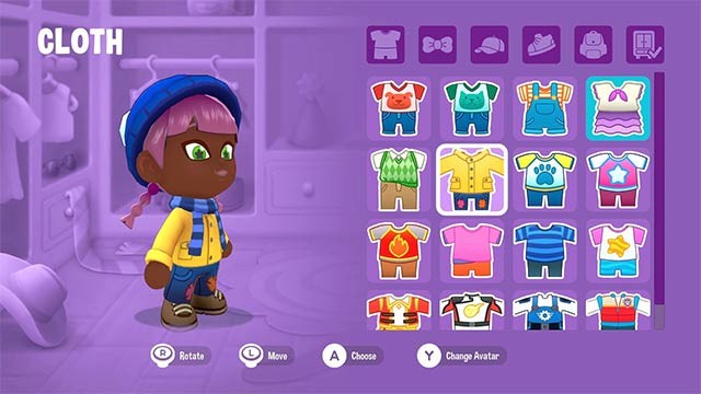 Tạo và tùy chỉnh nhân vật bằng rất nhiều quần áo, phụ kiện
