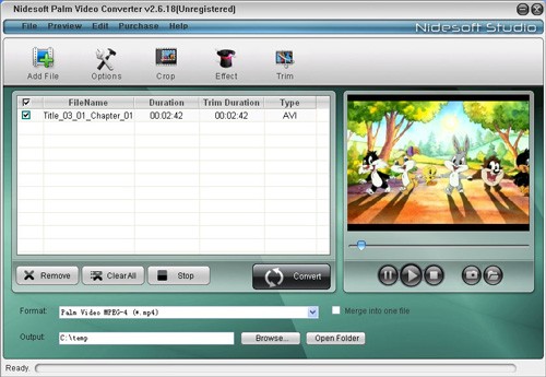 Nidesoft Palm Video Converter