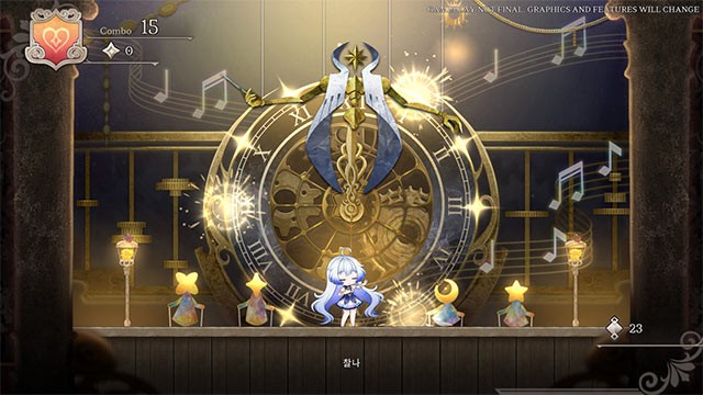 Nientum Op. Zero là trò chơi nhịp điệu hành động với các yếu tố đi cảnh và người chạy