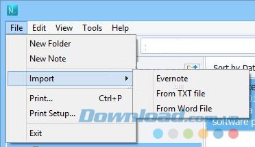 Nhập ghi chú từ các nguồn khác