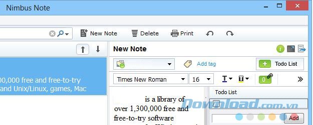 Các lựa chọn trong ứng dụng
