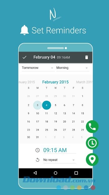 Thiết lập nhắc nhở với Nimbus Note