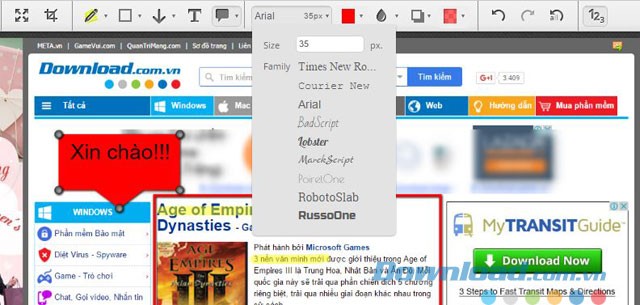 Thêm text vào ảnh