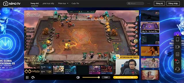 Nimo TV là nền tảng livestream game hàng đầu hiện nay