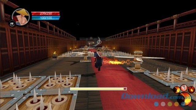 Vượt qua đủ các loại cạm bẫy trong game hành động phiêu lưu nhập vai mới Ninja Avenger Dragon Blade cho máy tính