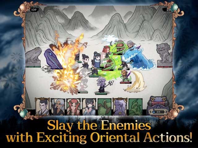 Tiêu diệt kẻ thù với các chiêu thức ninja mạnh mẽ trong game Ninja Battle: Random Defense