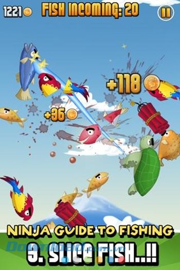 Game chém cá thú vị Ninja Fishing