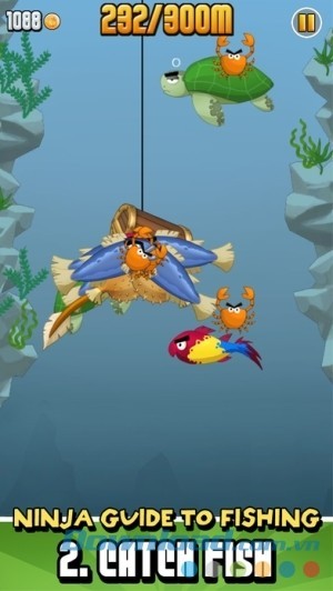 Bắt cá trong Ninja Fishing cho iOS