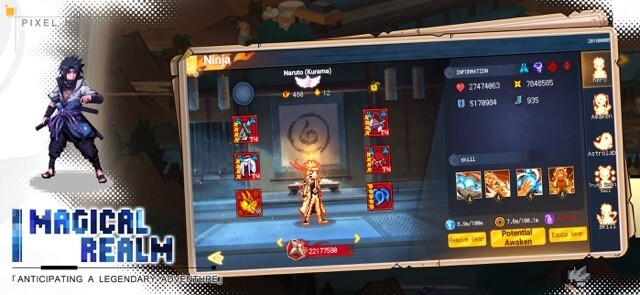 Chiến đấu cùng ninja yêu thích