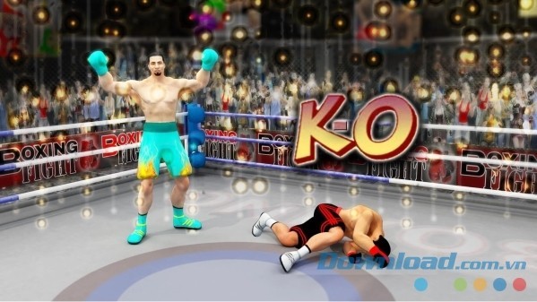 Thiết kế võ đài sống động như thật của Ninja Punch Boxing Warrior Android