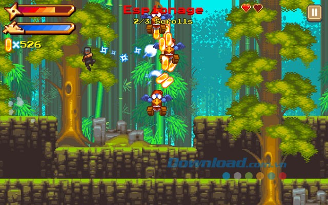 Giao diện chơi game NinjAwesome trên Android