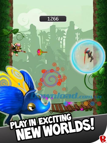 Giao diện chơi game NinJump Deluxe trên Android