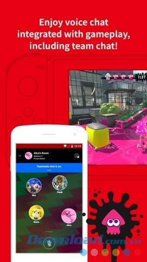 Tính năng chat thoại của Nintendo Switch Online cho Android